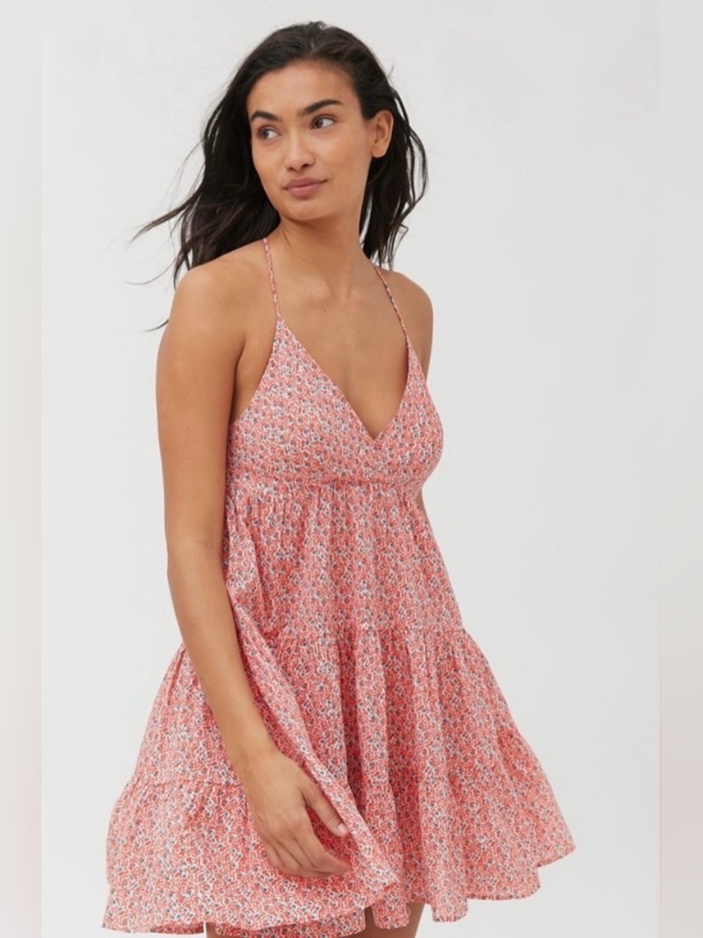 Urban Outfitters Fieldstone Orange & Blue Dress - Picture 2 of 7